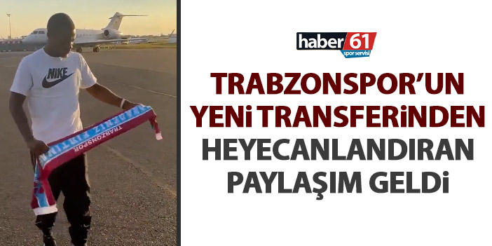 Trabzonspor Un Yeni Transferi Pepe Den Heyecanlad Ran Payla M