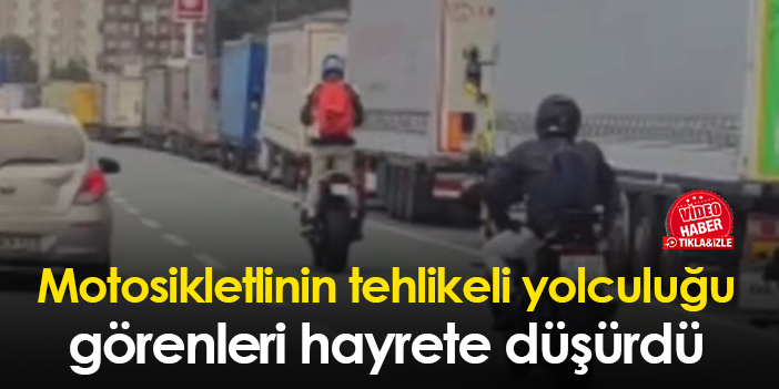 Artvin De Motosikletlinin Tehlikeli Yolculu U Dikkat Ekti Trabzon