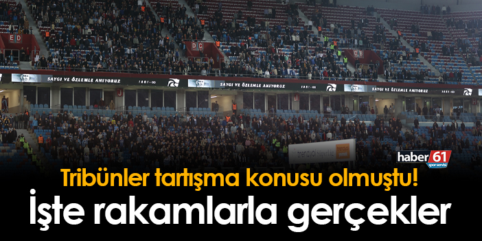 Trabzonspor Da Trib Nler Tart Ma Konusu Olmu Tu Te Rakamlarla