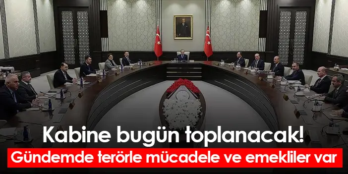 Kabine bugün toplanacak Gündemde terörle mücadele ve emekliler var