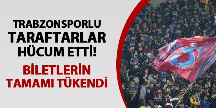 Trabzonsporlu Taraftarlar H Cum Etti Biletlerin Tamam T Kendi