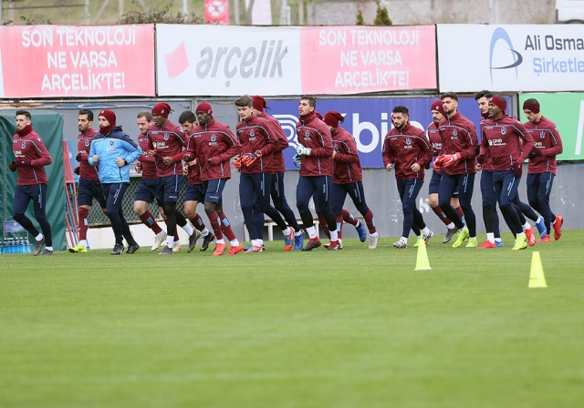 Trabzonspor, Kasımpaşa maçı hazırlıklarını sürdürdü. 1 Mart 2019 9