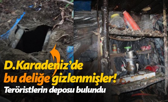 Gümüşhane'de teröristlerin deposu bulundu 1