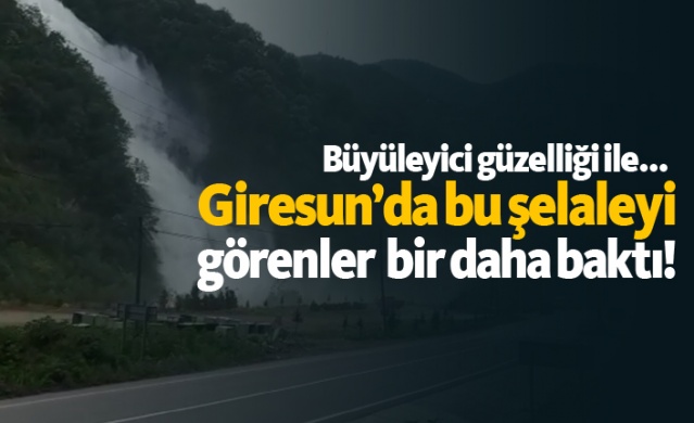 Giresun'da bu şelaleyi görenler bir daha baktı 1