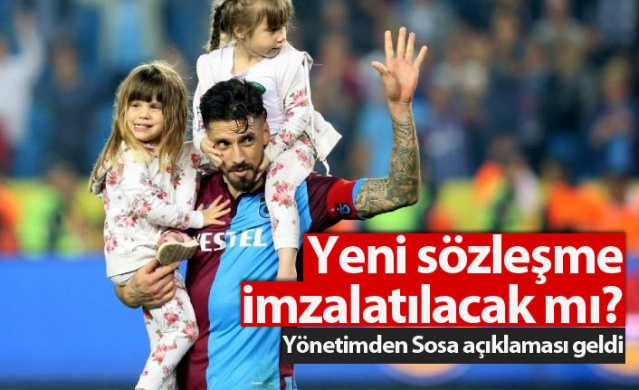 Trabzonspor yönetiminden Sosa açıklaması! 1