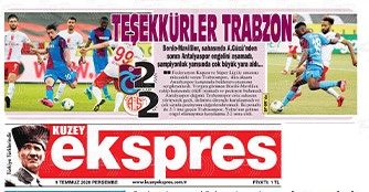 Trabzon Gazeteleri'nde tepki var: Hayallerimizi yıktınız 2