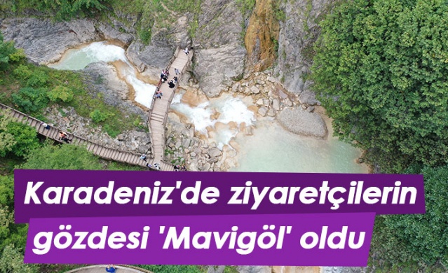 Karadeniz'de ziyaretçilerin gözdesi 'Mavigöl' oldu 1