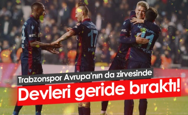 Trabzonspor devleri geride bıraktı 1