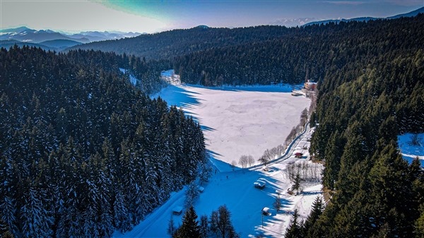 Karagöl'ün büyüleyici kış manzarası. Foto Galeri 12