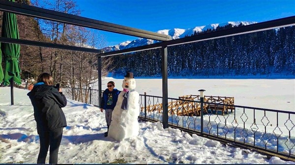 Karagöl'ün büyüleyici kış manzarası. Foto Galeri 17