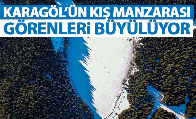 Karagöl'ün büyüleyici kış manzarası. Foto Galeri 1