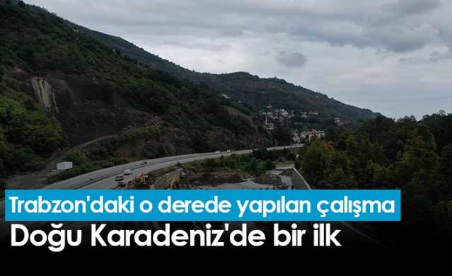 Trabzon'daki o derede yapılan çalışma Doğu Karadeniz'de bir ilk. Foto Haber 1