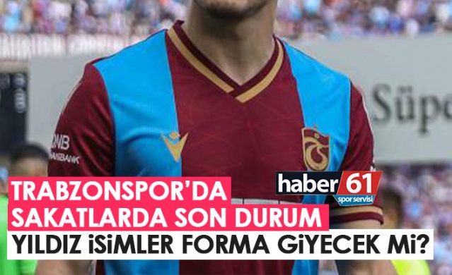 Trabzonspor'da sakatlardan son durum! Yıldız oyuncu Ümraniyespor maçında oynayacak mı? Foto Galeri 1