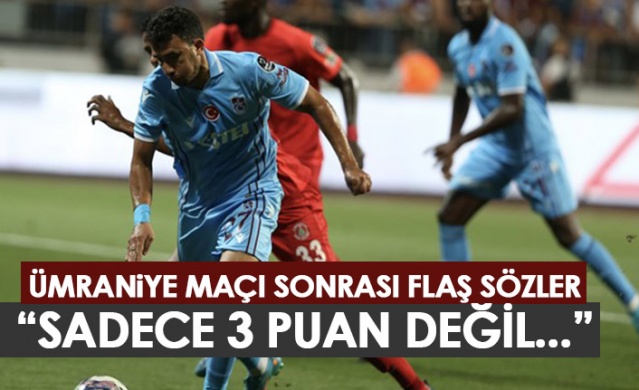 Maç sonrası flaş yorum: Trabzonspor sadece 3 puan almadı. Foto Haber 1