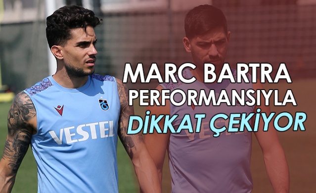 Trabzonspor'da Bartra dikkat çekiyor. Foto Haber 1