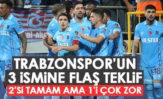 Trabzonspor’un 3 yıldızına talip oldular! 2’si tamam da 1’i çok zor!Foto Haber 1