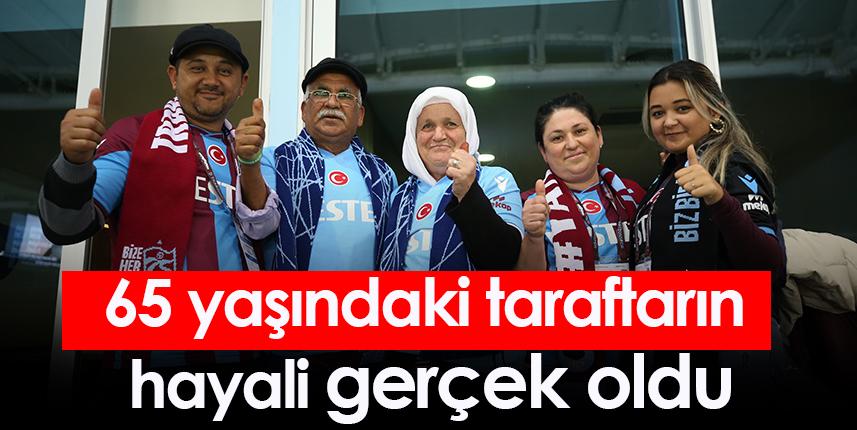 65 yaşındaki taraftarın  hayali gerçek oldu. Foto Haber 1