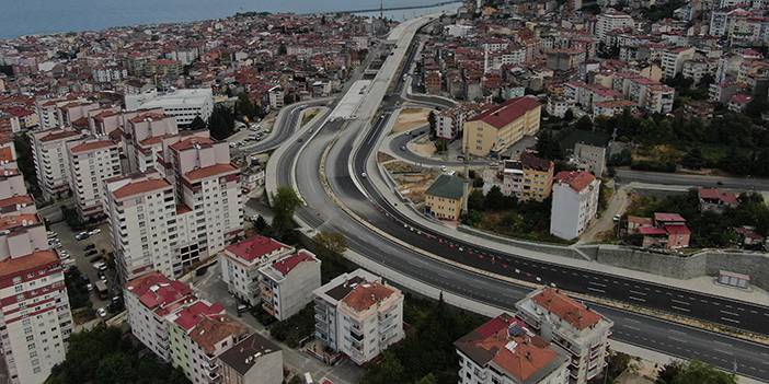 Trabzon'da yapımı süren Kanuni Bulvarı son şeklini almaya başladı 1