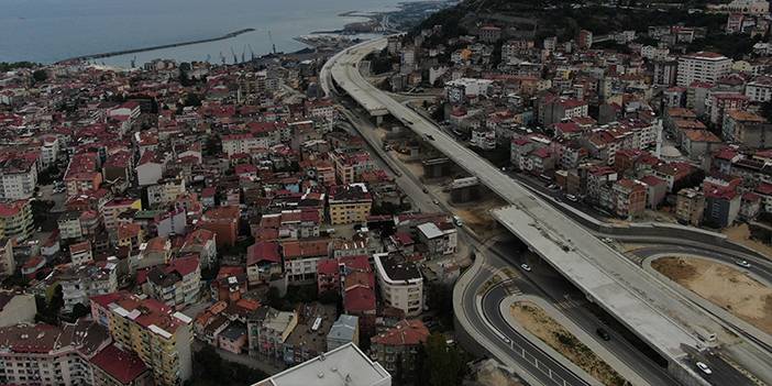 Trabzon'da yapımı süren Kanuni Bulvarı son şeklini almaya başladı 2