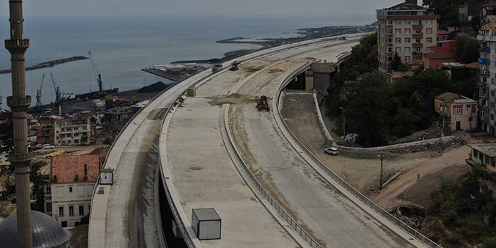 Trabzon'da yapımı süren Kanuni Bulvarı son şeklini almaya başladı 5