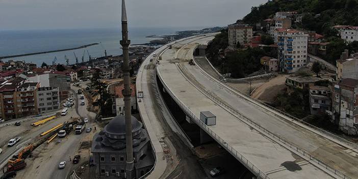 Trabzon'da yapımı süren Kanuni Bulvarı son şeklini almaya başladı 6