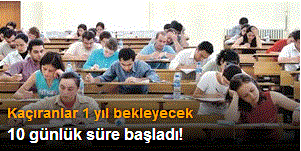 10 günlük süre başladı! Kaçıranlar 1 yıl bekleyecek