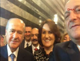 Bahçeli'de selfie modasına uydu!