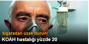 KOAH hastalığı yüzde 20