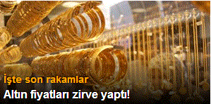 Altın fiyatları zirve yaptı! İşte son rakamlar