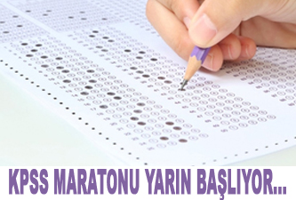 KPSS maratonu yarın başlıyor...