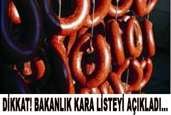 Dikkat! Bakanlık kara listeyi açıkladı!