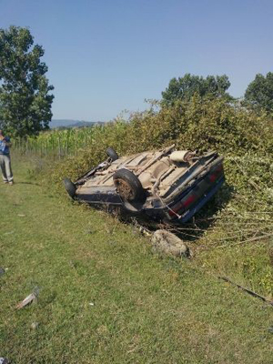 Samsun'da otomobil takla attı 29 Temmuz 2014