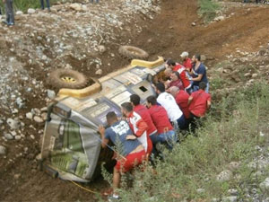 Rize'de off-road kazası!