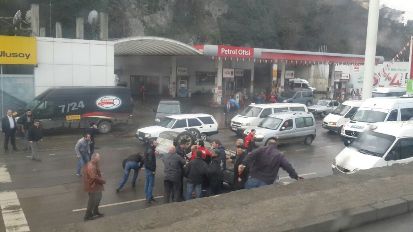 Trabzon Değirmendere'de kaza