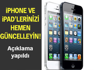 iPhone ve iPad'lerinizi hemen güncelleyin!