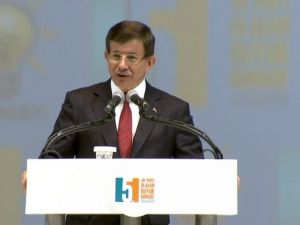 Davutoğlu’ndan teşekkür konuşması