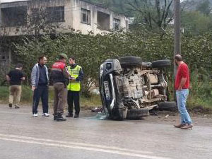 Arap aile Trabzon'da ölümden döndü!