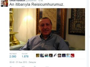 Erdoğan’dan seçim fotoğrafı