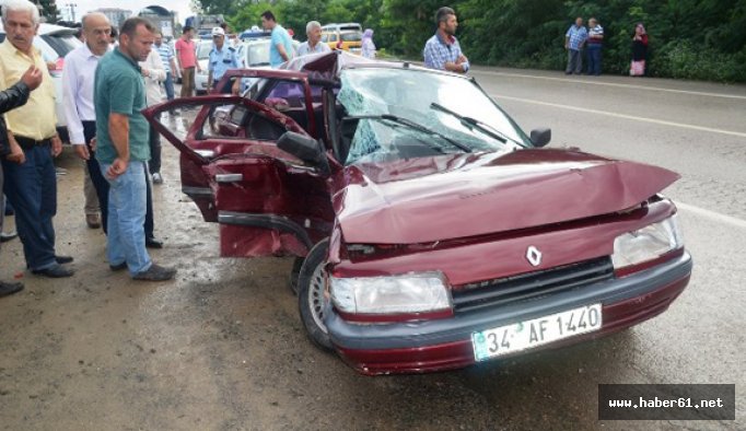 Ordu'da Otomobil ile kamyonet çarpıştı 04 Temmuz 2016