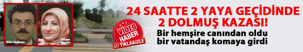 Trabzon'da 24 saatte 2 yaya geçidinde 2 dolmuş kazası!