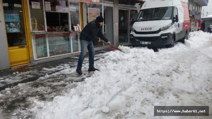 Trabzon'dan kar manzaraları