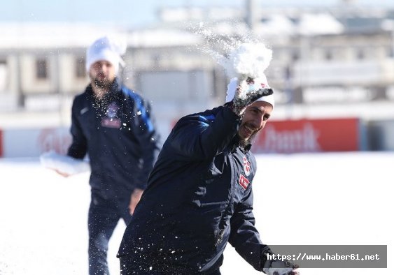 Trabzonspor'da neşeli idman