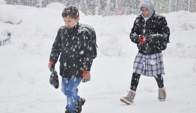 Ordu’nun 12 ilçesinde okullara kar tatili