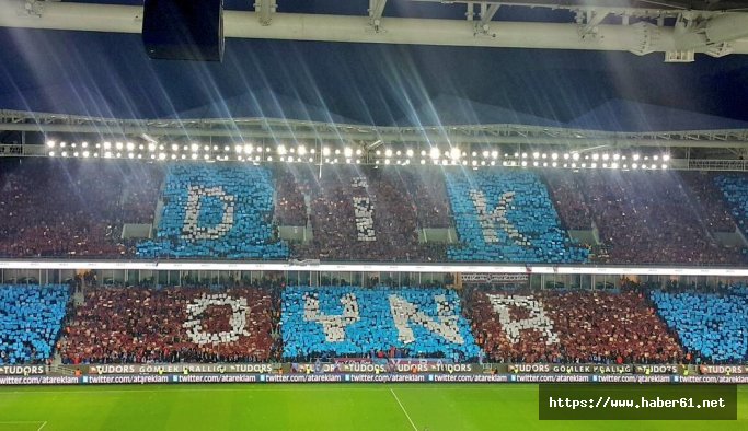 Trabzonspor taraftarından muhteşem koreografi!