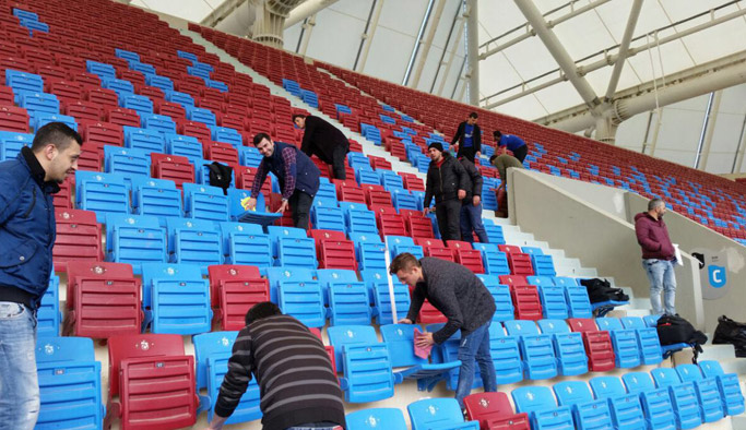 Trabzonspor taraftarlarından  bir örnek hareket daha