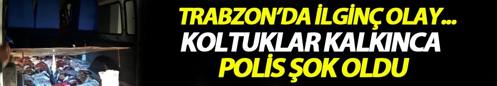 Trabzon’da uzaktan kumandalı bölmede kaçakçılık