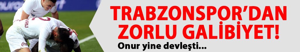 Trabzonspor'dan zorlu galibiyet!  Çaykur Rizespor Trabzonspor maç özeti