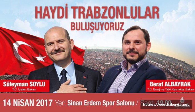 Bakan Soylu ve Albayrak'tan Trabzonlulara davet!