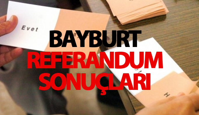 Bayburt referandum sonuçları 2017 - Bayburt seçim sonuçları