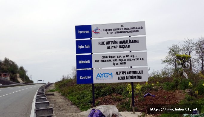 Rize-Artvin Havalimanı'na 88.5 milyon ton taş!